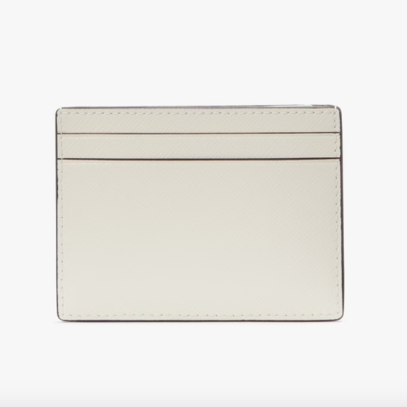 NEW Kate Spade Madison Small Slim Card Holder Case Saffiano Leather KI368 WHITE - Picture 3 of 3